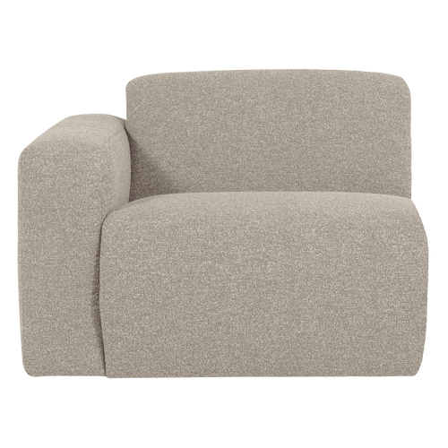 WOOOD 1-zits bank arm links Mojo Base - Bouclé - Beige - 74x105x97