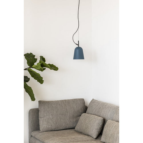 Faro STUDIO 11cm Dome Hangende Plafondlamp Mat Zwart, Blauw
