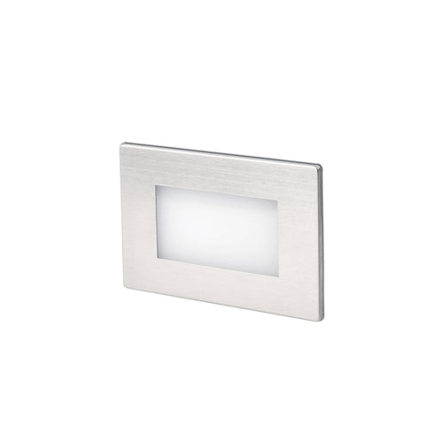 Faro Gron - LED Outdoor Inbouw Wandlamp Mat Nikkel IP65