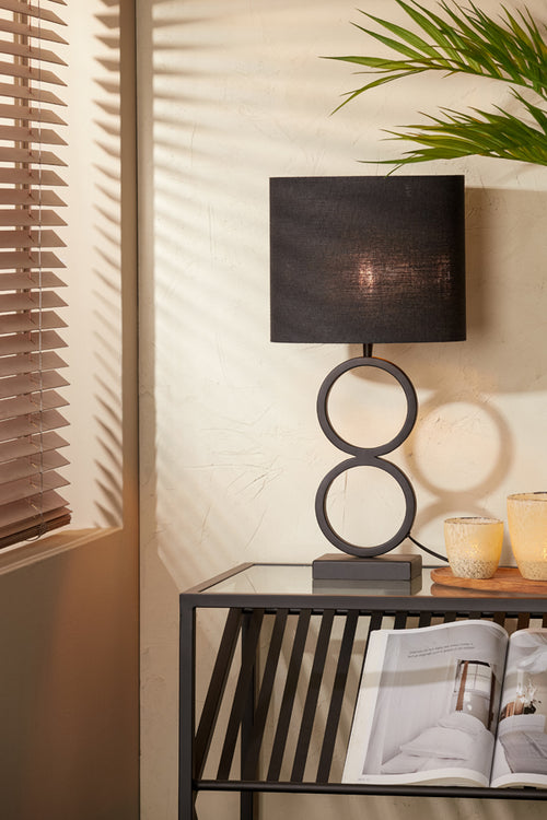 Light & Living lampenkap LIVIGNO - 30x15x25cm - zwart - vtwonen shop