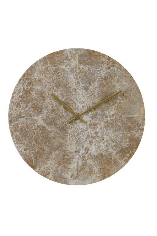 Light & Living klok MORENO - 43x2x43cm - bruin