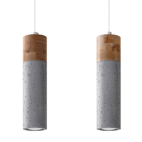 Sollux Lighting Hanglamp ZANE 2 grijs - 30x6x120cm
