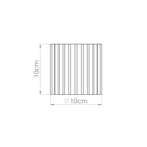 Sollux Lighting Plafondlamp AURA 1 mokka GU10 - 10x10x10cm