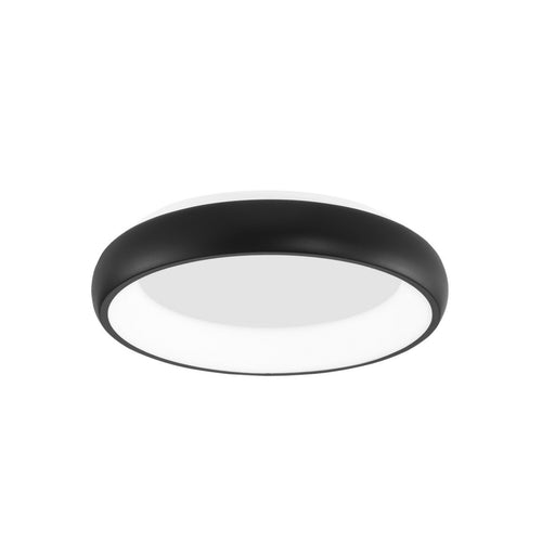 Merano Bakersfield 41cm Geïntegreerde LED Semi Flush Light Sandy Zwart Aluminium LED 32W 1950Lm 3000K