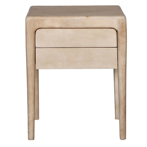 Giga Meubel Nachtkastje Berend - Naturel - Mangohout - 46x38x60cm - vtwonen shop