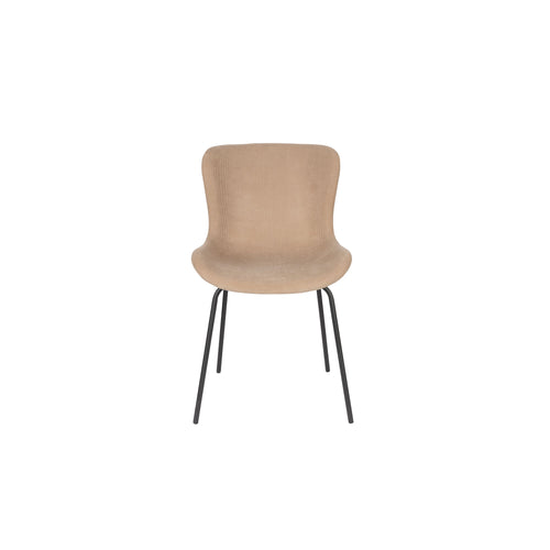 Housecraft Living Junzo Rib Eetkamerstoelen Taupe - Set van 2 - vtwonen shop