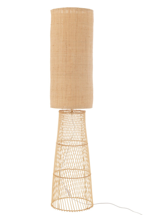 J-Line lamp Room - linnen/bamboe - naturel