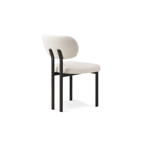 Set van 2 stoelen met gesp Sam boucle wit - 52x51x82cm