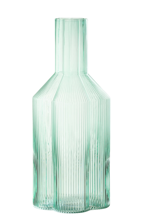 J-Line karaf Fiore - glas - aqua - vtwonen shop