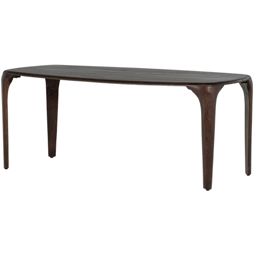 WOOOD eettafel Fiore - Mango Hout - Walnoot - 76x190x95