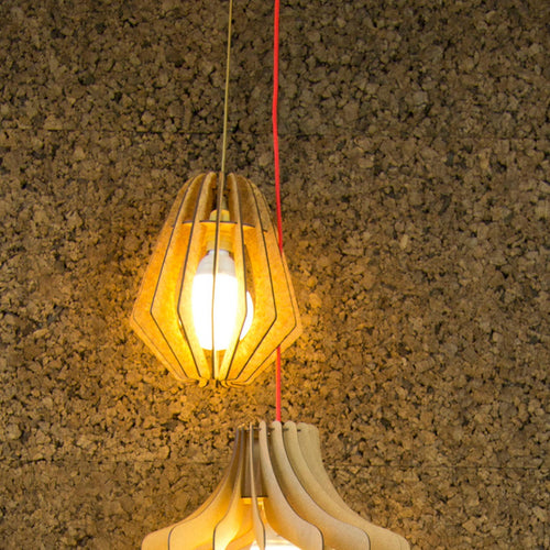 Bomerango Original S houten lampenkap small - met koordset wit - Ø 25 cm - vtwonen shop