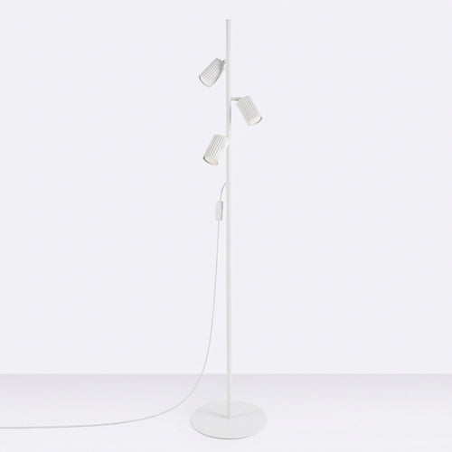 Sollux Lighting Vloerlamp KARBON 3 wit - 30x30x155cm