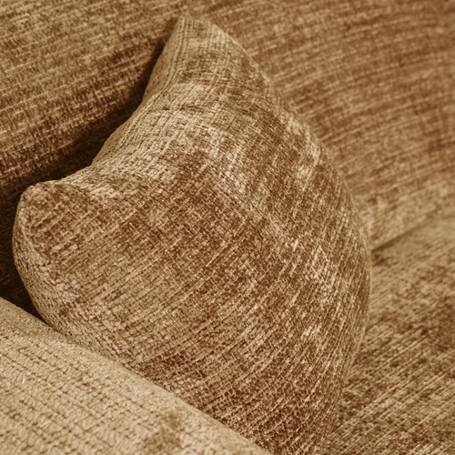 WOOOD chaise longue bank rechts Cloud - Chenille - Geel - 80x280x165