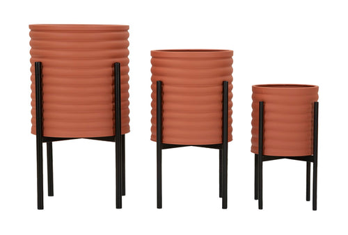 Mauro Ferretti plantenpot - set van 3 - Ø 36x56,5-30x48,5-24x37,5 cm
