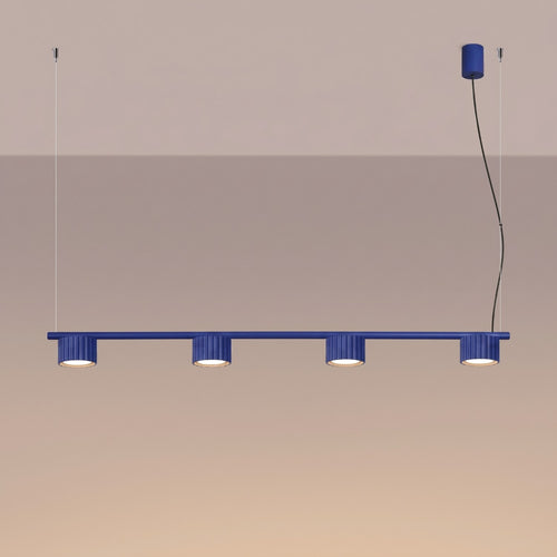 Sollux Lighting Kroonluchter AURA 4 ultramarijn Gx53 - 122x10x208cm