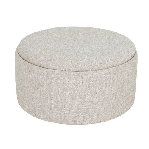 DÉJA Living Salontafel Zara - Rond Beige/Naturel - Incl. Opbergruimte - Ø80cm