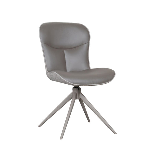 LABEL51 Eetkamerstoel Thorben - Grijs Stof - Draaibaar - Set van 2 - vtwonen shop