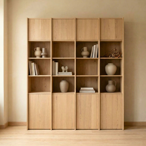 DÉJA Living Wandkast Soria - Naturel Eiken - 180x40x200cm
