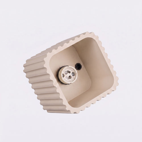 Sollux Lighting Plafondlamp RIFF 1 taupe GU10 - 10x10x10cm