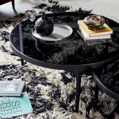 New Routz salontafel Montana large zwart metaal/glas - vtwonen shop