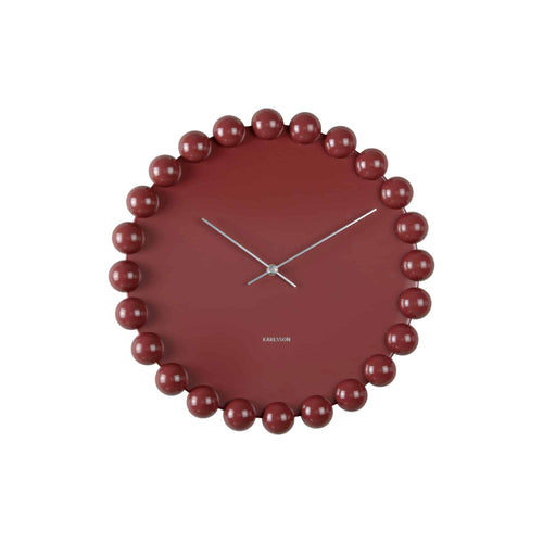 Karlsson wandklok Cadiz Dotty - rood - Ø40cm