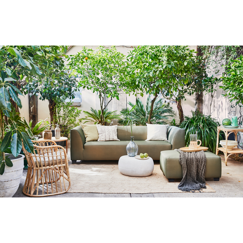 vtwonen 3-zits bank buiten Hollandia - PVC - Groen - 74x230x85 - vtwonen shop