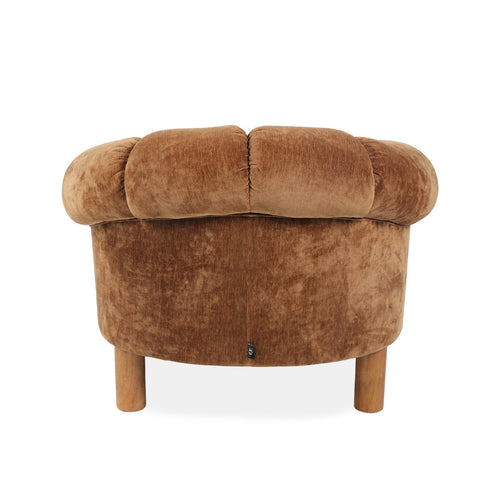 DÉJA Living Fauteuil Odda - Bruin Stof - 101x100x80cm