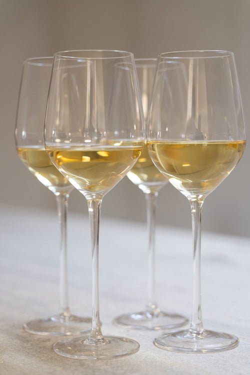 J-Line glas witte wijn Tia - glas - transparant - 6 stuks