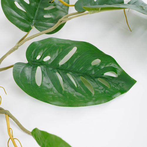 Mica Decorations Monstera Kunstplant Slinger - L115 x B34 x H10 cm - Groen