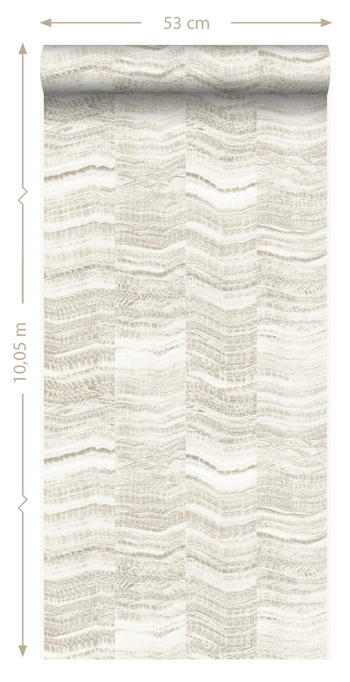 Origin Wallcoverings behang marmer motief beige - 53 cm x 10,05 m - 337245 - vtwonen shop