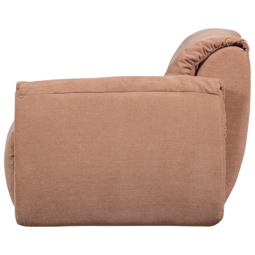 WOOOD 1-zits met arm rechts Baggy - Geweven Chenille - Oudroze - vtwonen shop