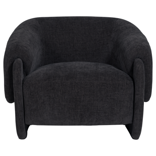 WOOOD fauteuil Moru - Chenille - Denimblauw - 83x90x71
