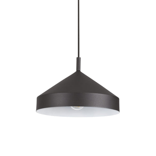 Ideal Lux YURTA Dome Hanglamp Plafondlamp Zwart 30cm