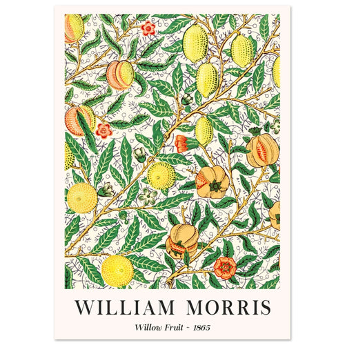 Artfulprints  William Morris - Willow fruit   poster A4 21x29.7 cm - vtwonen shop