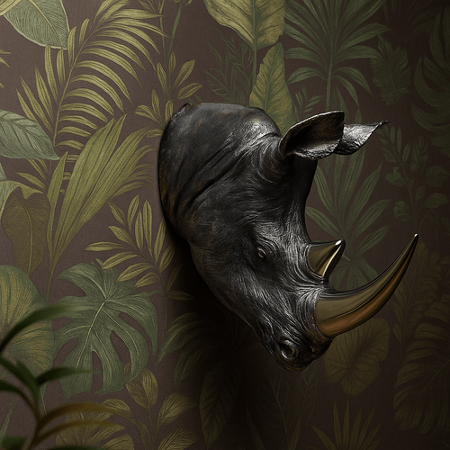 Kare Design Wanddecoratie Rhino Antique - vtwonen shop