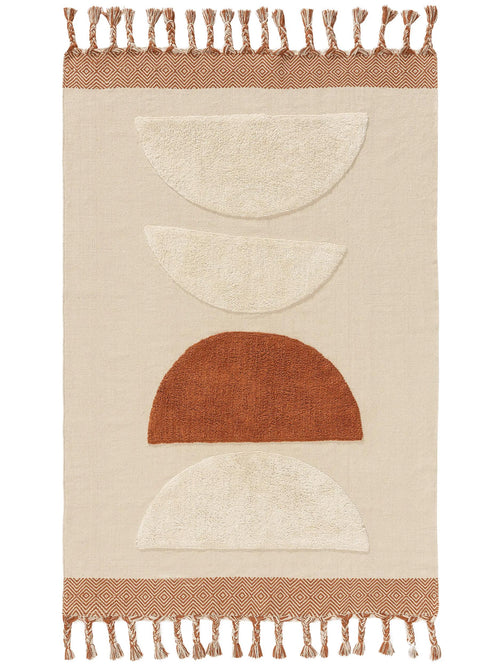 benuta katoenen vloerkleed Gibson - oranje - 200x300 cm