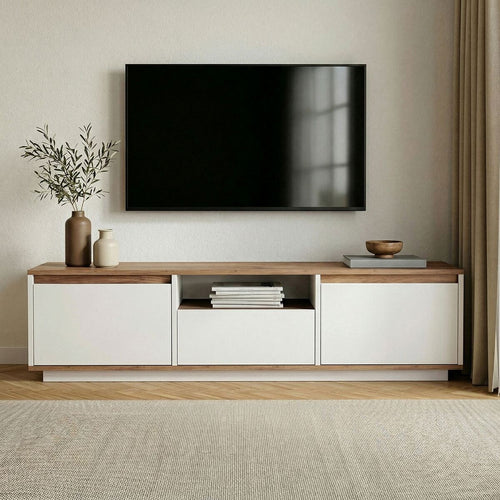 Calicosy - Tv-meubel LUME - Wit 160x30x42 cm