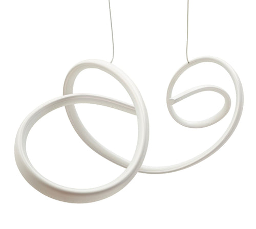 Mauro Ferretti led-hanglamp - 80x20x120 cm - wit