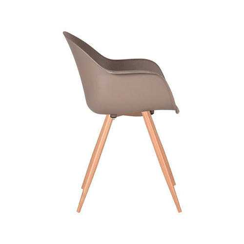 Label51 Eetkamerstoel Parma - Bruin - Zithoogte 50cm - Set van 4 - vtwonen shop