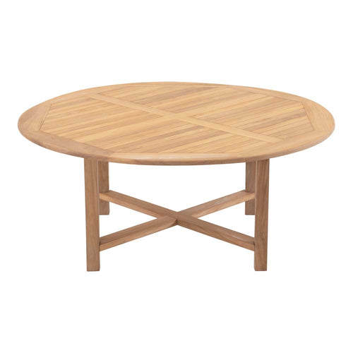 Lesli Living tuintafel teak - zwart - Ø120x75cm