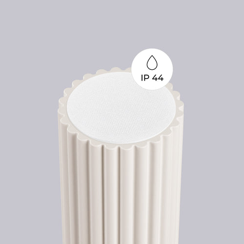 Sollux Lighting Plafondlamp HALO beige IP44 - 12x12x21cm