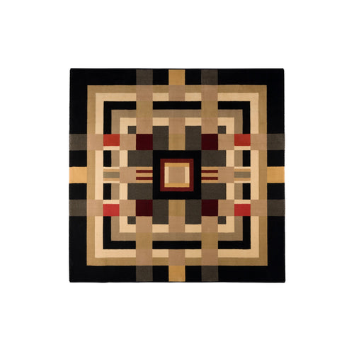 Bold Monkey Urban Maze Vloerkleed 160 x 160 cm - Meerkleurig - vtwonen shop