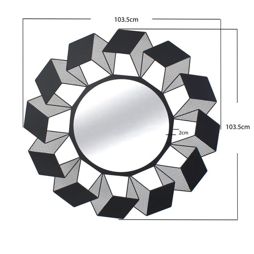 Kare Design Spiegel Cubes Ø104cm