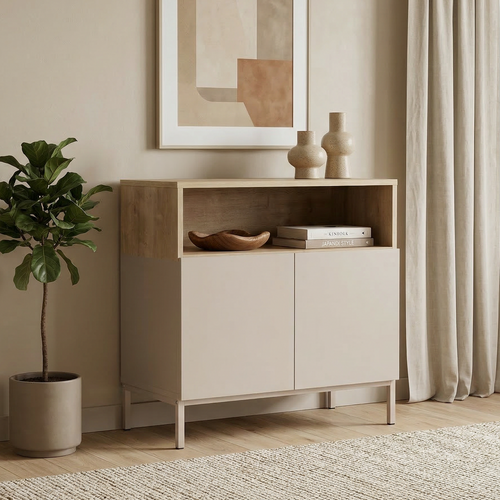 Calicosy - Dressoir OLIVER - beige 80x40x80 cm