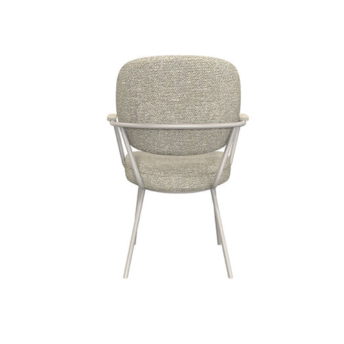 LABEL51 Eetkamerstoel Lausanne - Naturel/Taupe Bouclé - vtwonen shop