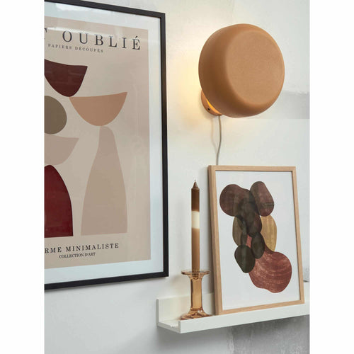 it's about RoMi wandlamp Porto - oranje - Ø25cm - vtwonen shop