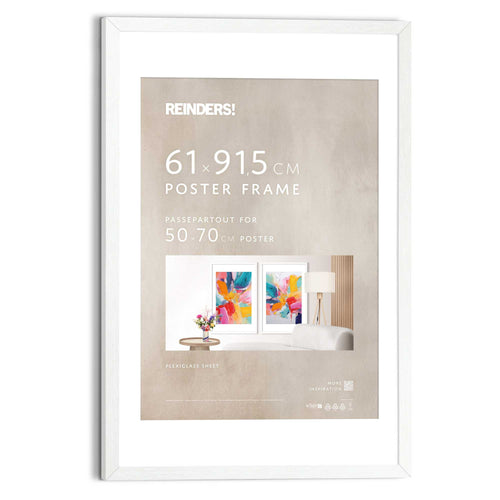 Reinders Wissellijst Wit mdf poster 61x91,5