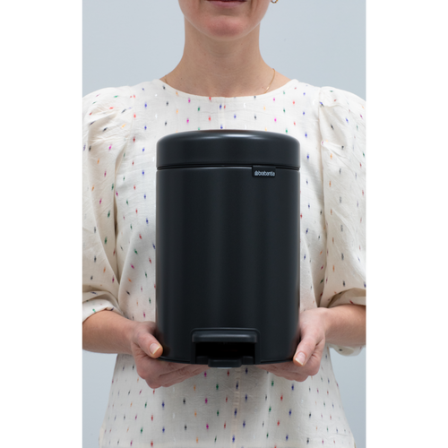 Brabantia NewIcon Pedaalemmer, 3 liter, kunststof binnenemmer - Confident Grey