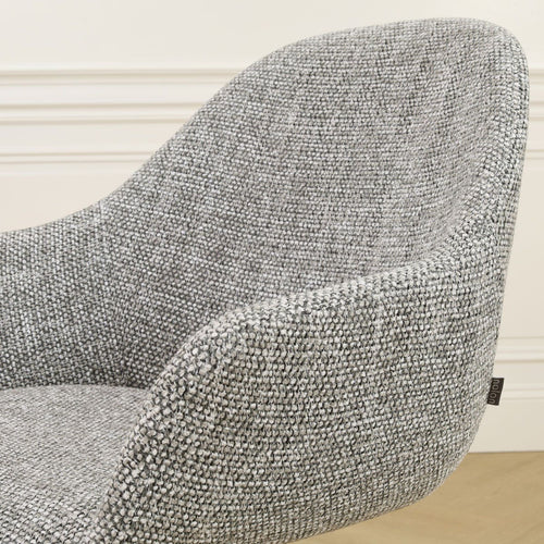 Nolon Niva-Mae tulp eetkamerstoel grijs blend - beige onderstel