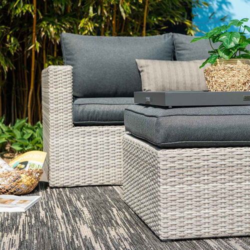 Garden Impressions loungeset Bruno vintage grijs - 4 delig